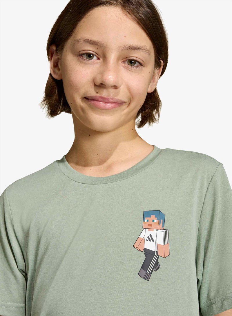Adidas Youth Minecraft Training T-Shirt - Image 3